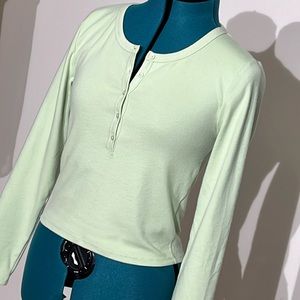 EUC: Sun-deh long sleeve 3/4 button shirt